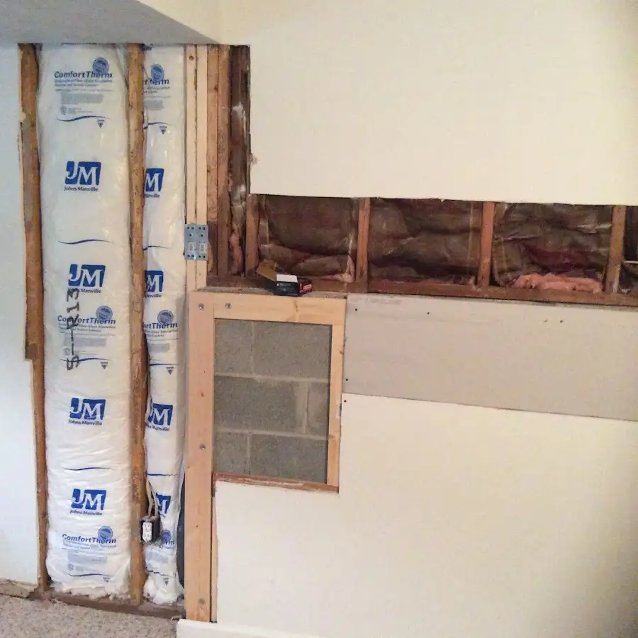 Wall insulation replacement during Odor Removal & Deodorization in Franklin